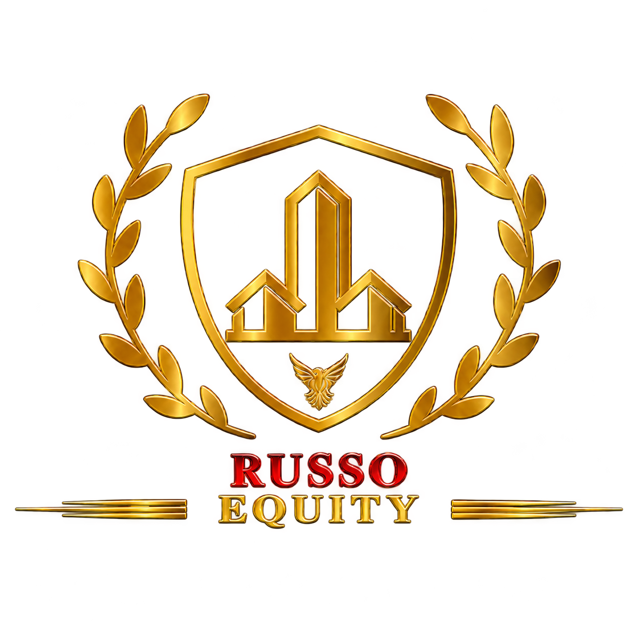 Russo Equity crest and wordmark