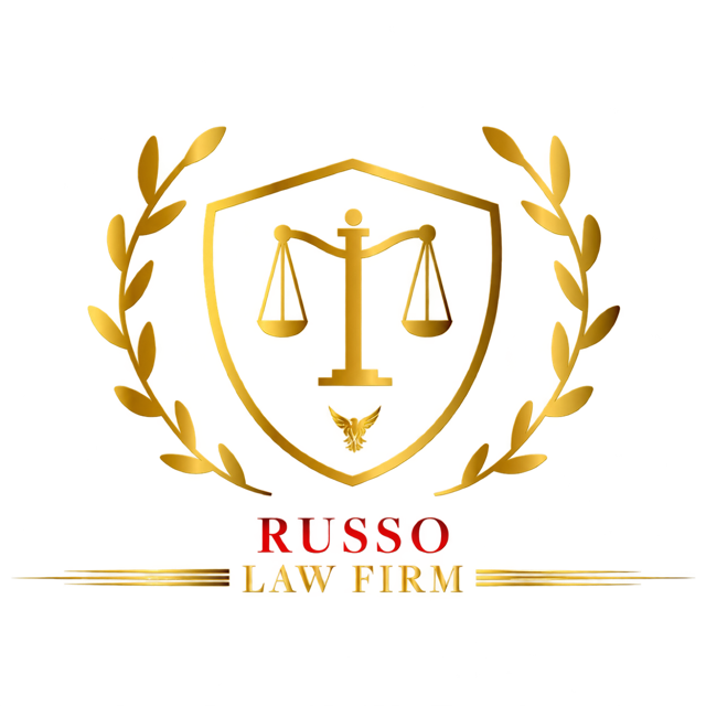 Russo Firm crest and wordmark
